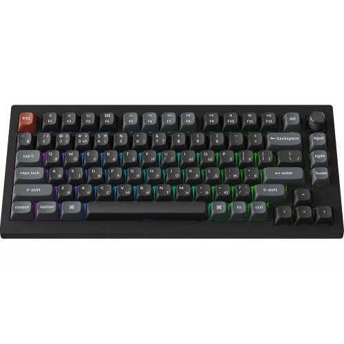 Клавиатура Keychron V1 Ultra Keychron Red Switch Wireless (V1U-D1-UA) Black купить в Украине: Киев, Днепр, Харьков, Одесса  | Низкая цена, отзывы, характеристики от TELEMART фото
