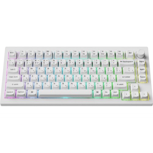 Клавиатура Keychron V1 Ultra Keychron Red Switch Wireless (V1U-F1-UA) White купить в Украине: Киев, Днепр, Харьков, Одесса  | Низкая цена, отзывы, характеристики от TELEMART фото