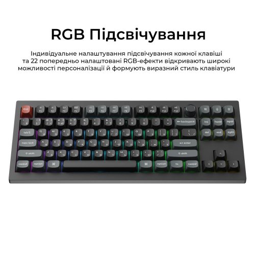 Клавиатура Keychron V3 Ultra Keychron Red Switch Wireless (V3U-D1-UA) Black купить в Украине: Киев, Днепр, Харьков, Одесса  | Низкая цена, отзывы, характеристики от TELEMART фото