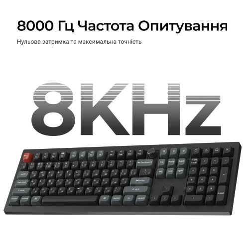 Клавиатура Keychron V6 Ultra Keychron Red Switch Wireless (V6U-D1-UA) Black купить в Украине: Киев, Днепр, Харьков, Одесса  | Низкая цена, отзывы, характеристики от TELEMART фото