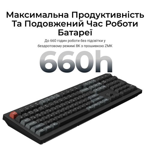 Клавиатура Keychron V6 Ultra Keychron Red Switch Wireless (V6U-D1-UA) Black купить в Украине: Киев, Днепр, Харьков, Одесса  | Низкая цена, отзывы, характеристики от TELEMART фото