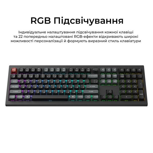 Клавиатура Keychron V6 Ultra Keychron Red Switch Wireless (V6U-D1-UA) Black купить в Украине: Киев, Днепр, Харьков, Одесса  | Низкая цена, отзывы, характеристики от TELEMART фото