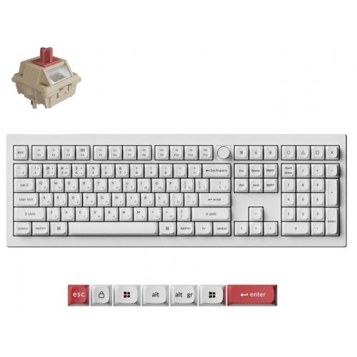 Клавиатура Keychron V6 Ultra Keychron Red Switch Wireless (V6U-F1-UA) White купить в Украине: Киев, Днепр, Харьков, Одесса  | Низкая цена, отзывы, характеристики от TELEMART фото