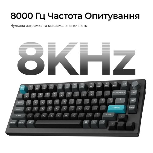 Клавиатура Keychron Q1 Ultra Keychron Red Switch Wireless (Q1U-M1-UA) Black купить в Украине: Киев, Днепр, Харьков, Одесса  | Низкая цена, отзывы, характеристики от TELEMART фото
