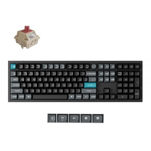 Клавиатура Keychron Q6 Ultra Keychron Red Switch Wireless (Q6U-M1-UA) Black купить в Украине: Киев, Днепр, Харьков, Одесса  | Низкая цена, отзывы, характеристики от TELEMART фото