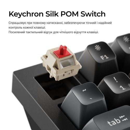 Клавиатура Keychron Q6 Ultra Keychron Red Switch Wireless (Q6U-M1-UA) Black купить в Украине: Киев, Днепр, Харьков, Одесса  | Низкая цена, отзывы, характеристики от TELEMART фото