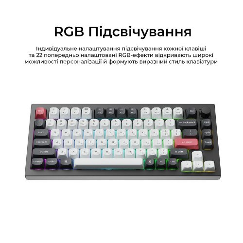 Клавиатура Keychron Q1 HE Magnetic Switch Wireless (Q1H-M1-UA) Black купить в Украине: Киев, Днепр, Харьков, Одесса  | Низкая цена, отзывы, характеристики от TELEMART фото