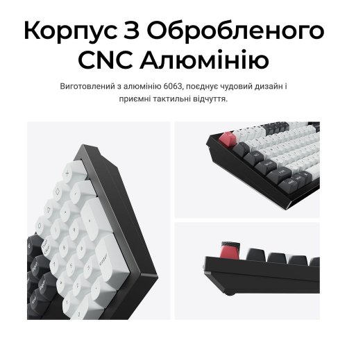Клавиатура Keychron Q6 HE Magnetic Switch Wireless (Q6H-M1-UA) Black купить в Украине: Киев, Днепр, Харьков, Одесса  | Низкая цена, отзывы, характеристики от TELEMART фото