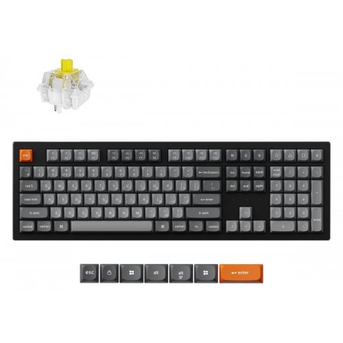 Клавиатура Keychron K10 Max Keychron Super Banana Switch Wireless (K10M-H4-UA) Black купить в Украине: Киев, Днепр, Харьков, Одесса  | Низкая цена, отзывы, характеристики от TELEMART фото