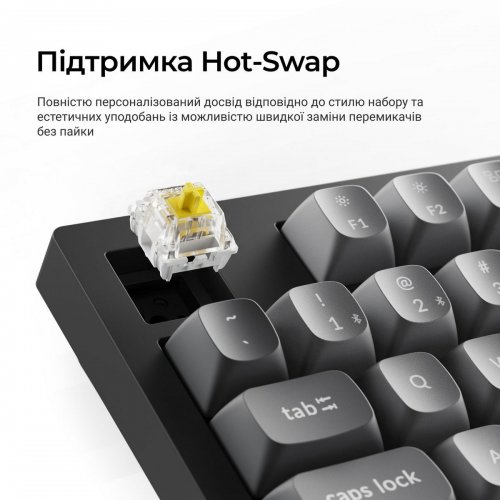 Клавиатура Keychron K10 Max Keychron Super Banana Switch Wireless (K10M-H4-UA) Black купить в Украине: Киев, Днепр, Харьков, Одесса  | Низкая цена, отзывы, характеристики от TELEMART фото