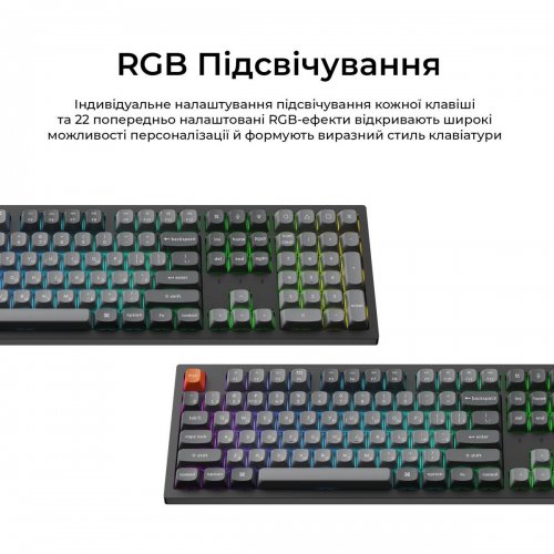 Клавиатура Keychron K10 Max Keychron Super Banana Switch Wireless (K10M-H4-UA) Black купить в Украине: Киев, Днепр, Харьков, Одесса  | Низкая цена, отзывы, характеристики от TELEMART фото