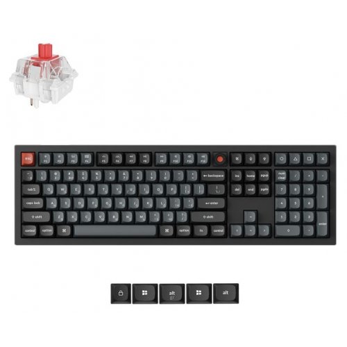 Клавиатура Keychron V6 8K Keychron Super Red Switch (V6W-D1-UA) Black купить в Украине: Киев, Днепр, Харьков, Одесса  | Низкая цена, отзывы, характеристики от TELEMART фото