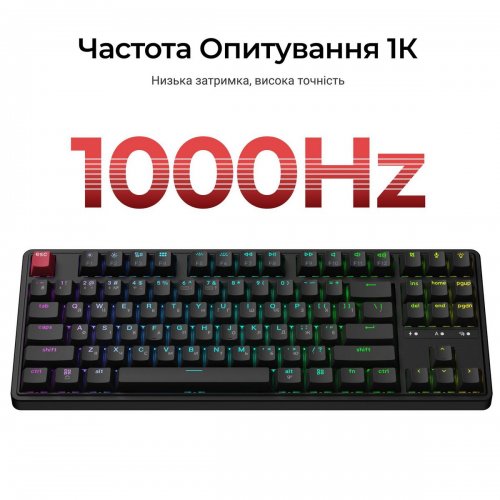 Клавиатура Keychron C3 Max Super Red Switch Wireless (C3M-H1-UA) Black купить в Украине: Киев, Днепр, Харьков, Одесса  | Низкая цена, отзывы, характеристики от TELEMART фото