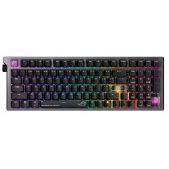 Клавіатура Asus ROG Strix Morph 96 NX Snow V2 Wireless (90MP04IF-BKMA03) Black