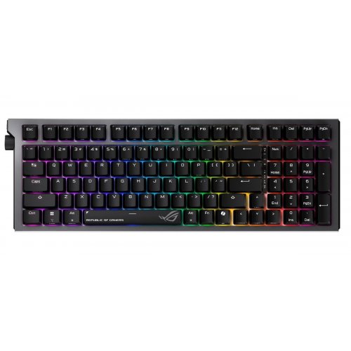 Клавиатура Asus ROG Strix Morph 96 NX Snow V2 Wireless (90MP04IF-BKMA03) Black купить в Украине: Киев, Днепр, Харьков, Одесса  | Низкая цена, отзывы, характеристики от TELEMART фото