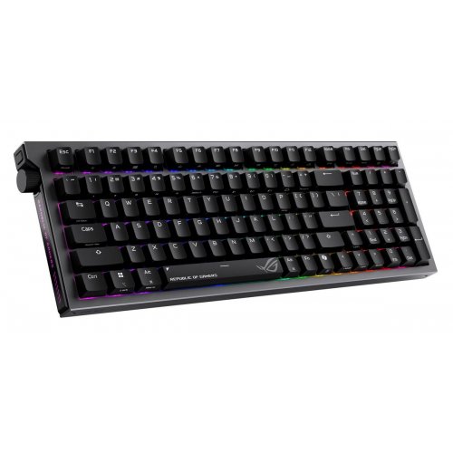 Клавиатура Asus ROG Strix Morph 96 NX Snow V2 Wireless (90MP04IF-BKMA03) Black купить в Украине: Киев, Днепр, Харьков, Одесса  | Низкая цена, отзывы, характеристики от TELEMART фото