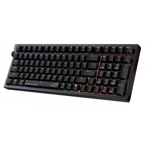 Клавиатура Asus ROG Strix Morph 96 NX Snow V2 Wireless (90MP04IF-BKMA03) Black купить в Украине: Киев, Днепр, Харьков, Одесса  | Низкая цена, отзывы, характеристики от TELEMART фото