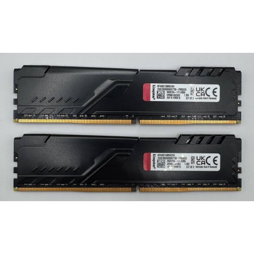 Озп Kingston DDR4 64GB (2x32GB) 3600Mhz FURY Beast Black (KF436C18BBK2/64) (Відновлено продавцем, 880399) купити в Україні: Київ, Львів, Хмельницький, Тернопіль, Івано-Франківськ | Перевірка сумісності, низька ціна, відгуки, характеристики від TELEMART фото