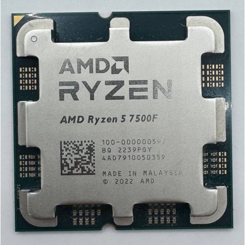 Процессор AMD Ryzen 5 7500F 3.7(5.0)GHz 32MB sAM5 Tray (100-000000597) (Восстановлено продавцом, 880403) купить в Украине: Киев, Днепр, Харьков, Одесса  | Проверка совместимости, низкая цена, отзывы, характеристики от TELEMART фото