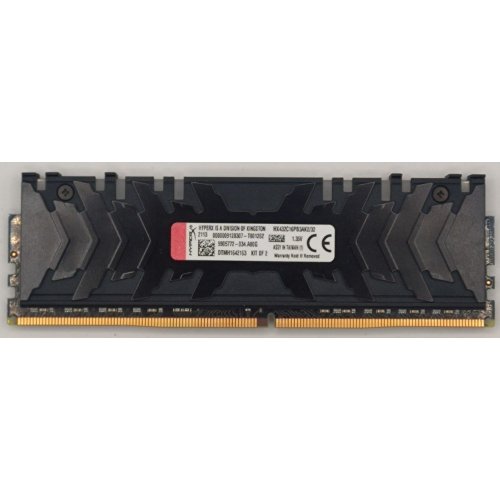 Озп HyperX DDR4 16GB 3200Mhz Fury Black (HX432C16FB4/16) (Відновлено продавцем, 880421) купити в Україні: Київ, Львів, Хмельницький, Тернопіль, Івано-Франківськ | Перевірка сумісності, низька ціна, відгуки, характеристики від TELEMART фото