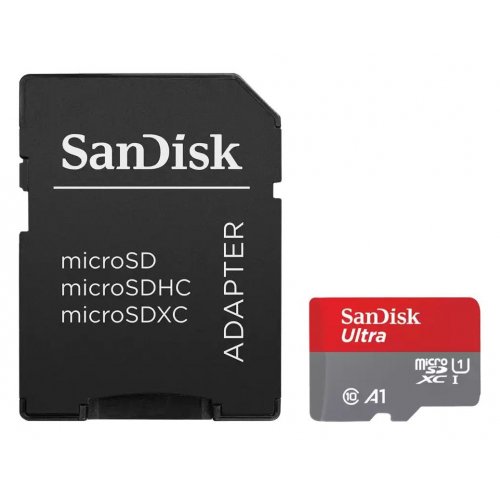 Карта пам'яті SanDisk microSDXC Ultra 1TB Class 10 UHS-I A1 (з адаптером) (SDSQUAC-1T00-GN6MA) купити в Україні: Київ, Львів, Хмельницький, Тернопіль, Івано-Франківськ | Низька ціна, відгуки, характеристики від TELEMART фото