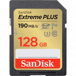 Карта памяти SanDisk SDXC Extreme Plus 128GB Class 10 UHS-I V30 U3 (SDSDXWA-128G-GNCIN)