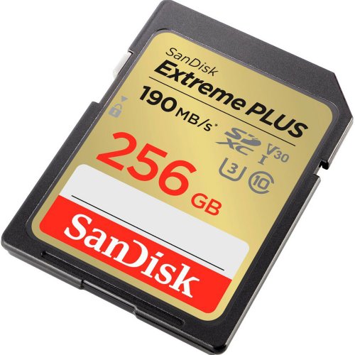 Карта памяти SanDisk SDXC Extreme Plus 256GB Class 10 UHS-I V30 U3 (SDSDXWV-256G-GNCIN) купить в Украине: Киев, Днепр, Харьков, Одесса  | Низкая цена, отзывы, характеристики от TELEMART фото