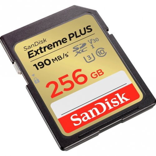 Карта памяти SanDisk SDXC Extreme Plus 256GB Class 10 UHS-I V30 U3 (SDSDXWV-256G-GNCIN) купить в Украине: Киев, Днепр, Харьков, Одесса  | Низкая цена, отзывы, характеристики от TELEMART фото