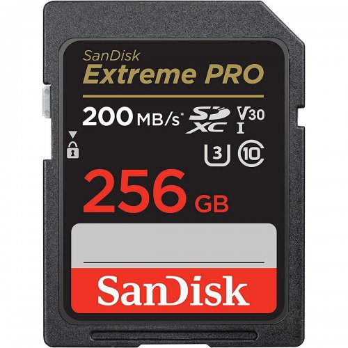 Карта памяти SanDisk SDXC Extreme Pro 256GB Class 10 UHS-I V30 U3 (SDSDXXD-256G-GN4IN) купить в Украине: Киев, Днепр, Харьков, Одесса  | Низкая цена, отзывы, характеристики от TELEMART фото
