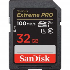 Карта памяти SanDisk SDHC Extreme Pro 32GB Class 10 UHS-I V30 U3 (SDSDXXO-032G-GN4IN)