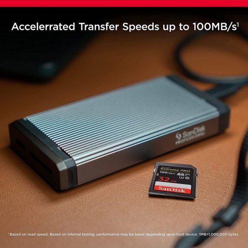 Карта памяти SanDisk SDHC Extreme Pro 32GB Class 10 UHS-I V30 U3 (SDSDXXO-032G-GN4IN) купить в Украине: Киев, Днепр, Харьков, Одесса  | Низкая цена, отзывы, характеристики от TELEMART фото