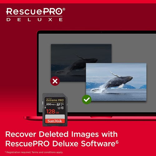 Карта памяти SanDisk SDXC Extreme Pro 128GB Class 10 UHS-I V30 U3 (SDSDXXD-128G-GN4IN) купить в Украине: Киев, Днепр, Харьков, Одесса  | Низкая цена, отзывы, характеристики от TELEMART фото