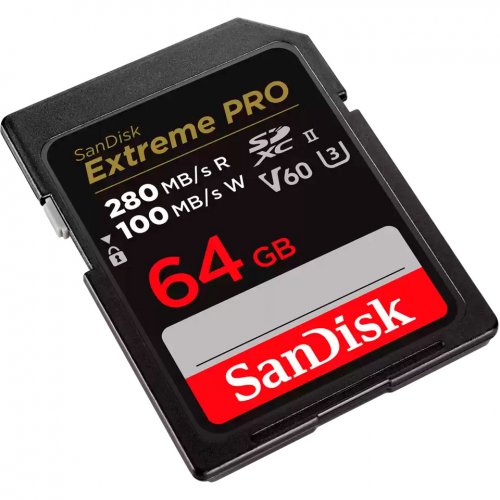 Карта памяти SanDisk SDXC Extreme Pro 64GB Class 10 UHS-II U3 V60 (SDSDXEP-064G-GN4IN) купить в Украине: Киев, Днепр, Харьков, Одесса  | Низкая цена, отзывы, характеристики от TELEMART фото