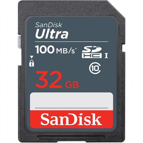 Карта пам'яті SanDisk SDHC Ultra 32GB Class 10 UHS-I (SDSDUNR-032G-GN3IN) купити в Україні: Київ, Львів, Хмельницький, Тернопіль, Івано-Франківськ | Низька ціна, відгуки, характеристики від TELEMART фото