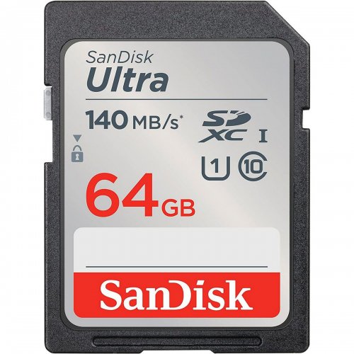 Карта памяти SanDisk SDHC Ultra 64GB Class 10 UHS-I (SDSDUNB-064G-GN6IN) купить в Украине: Киев, Днепр, Харьков, Одесса  | Низкая цена, отзывы, характеристики от TELEMART фото