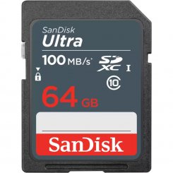 Карта памяти SanDisk SDHC Ultra 64GB Class 10 UHS-I (SDSDUNR-064G-GN3IN)