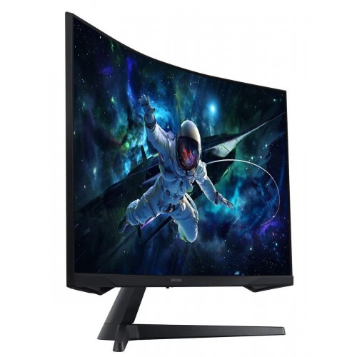 Уценка монитор Samsung 32" Odyssey G55C (LS32CG550EIXUA) Black (Вскрытая упаковка, 880491) купить в Украине: Киев, Днепр, Харьков, Одесса  | Низкая цена, отзывы, характеристики от TELEMART фото