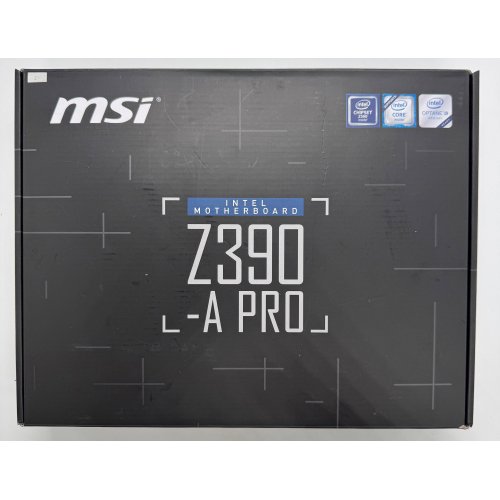 Материнська плата MSI Z390-A PRO (s1151-v2, Intel Z390) (Відновлено продавцем, 880495) купити в Україні: Київ, Львів, Хмельницький, Тернопіль, Івано-Франківськ | Перевірка сумісності, низька ціна, відгуки, характеристики від TELEMART фото
