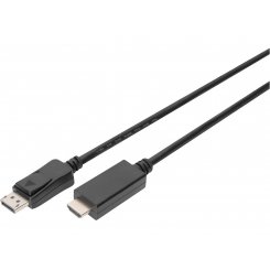 Кабель Digitus DisplayPort to HDMI v2.0 2m (AK-340303-020-S) Black