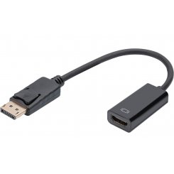 Адаптер Digitus DisplayPort to HDMI Adapter 0.15m (DB-340400-001-S) Black