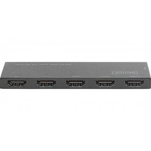 Разветвитель-сплиттер Digitus Ultra Slim HDMI 1 to 4 port 4K (DS-45323) Black купить в Украине: Киев, Днепр, Харьков, Одесса  | Низкая цена, отзывы, характеристики от TELEMART фото