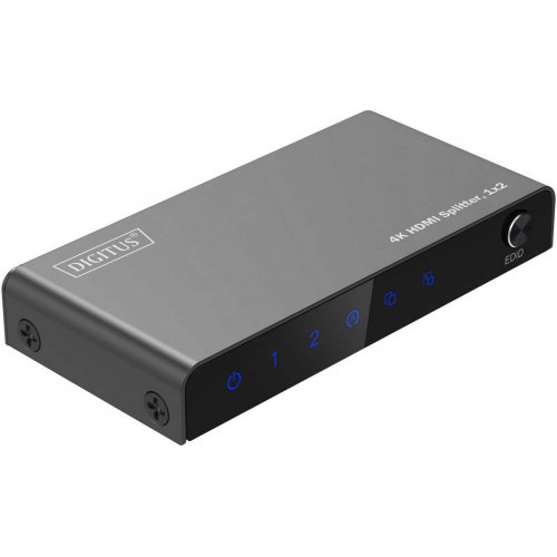 Видеосплиттер Digitus HDMI Splitter 1 to 2 (DS-55336) Black купить в Украине: Киев, Днепр, Харьков, Одесса  | Низкая цена, отзывы, характеристики от TELEMART фото