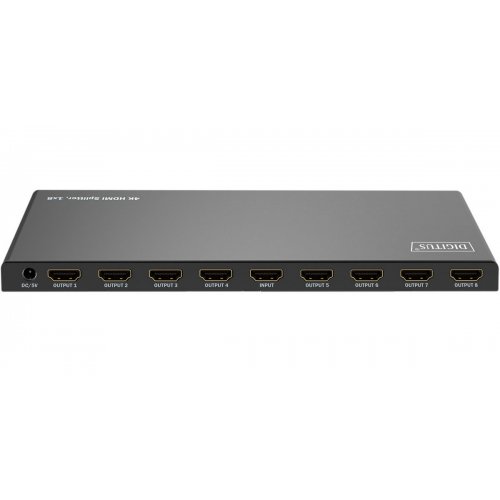 Кабель Digitus HDMI Splitter 1 to 8 (DS-55338) Black купить в Украине: Киев, Днепр, Харьков, Одесса  | Низкая цена, отзывы, характеристики от TELEMART фото