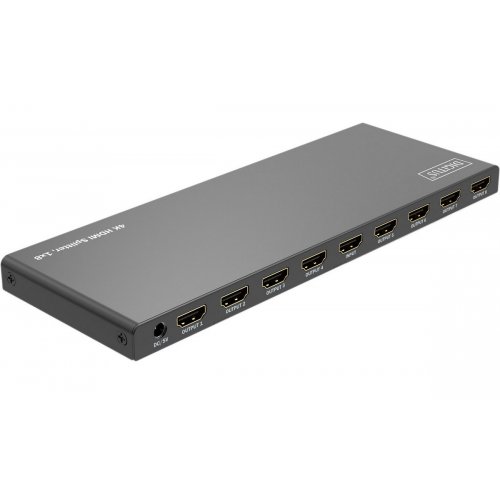 Кабель Digitus HDMI Splitter 1 to 8 (DS-55338) Black купить в Украине: Киев, Днепр, Харьков, Одесса  | Низкая цена, отзывы, характеристики от TELEMART фото