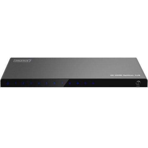 Кабель Digitus HDMI Splitter 1 to 8 (DS-55338) Black купить в Украине: Киев, Днепр, Харьков, Одесса  | Низкая цена, отзывы, характеристики от TELEMART фото
