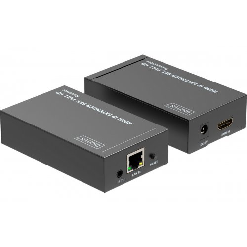Подовжувач Digitus HDMI Extender Set (DS-55517) Black купити в Україні: Київ, Львів, Хмельницький, Тернопіль, Івано-Франківськ | Низька ціна, відгуки, характеристики від TELEMART фото