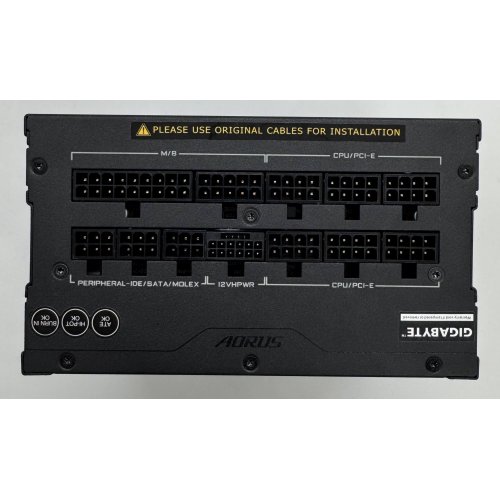 Блок живлення Gigabyte AE850PM PG5 850W (GP-AE850PM PG5) Black (Відновлено продавцем, 880530) купити в Україні: Київ, Львів, Хмельницький, Тернопіль, Івано-Франківськ | Перевірка сумісності, низька ціна, відгуки, характеристики від TELEMART фото
