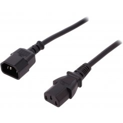 Кабель Digitus C14 - C13 1.8m (AK-440201-018-S) Black