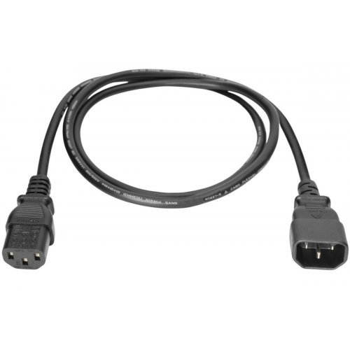 Кабель Digitus C14 - C13 5m (AK-440201-050-S) Black купити в Україні: Київ, Львів, Хмельницький, Тернопіль, Івано-Франківськ | Низька ціна, відгуки, характеристики від TELEMART фото