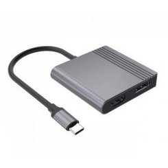 Кабель Cablexpert USB Type-C to HDMI/DisplayPort (A-CM-HDMIFDPF-01) Black